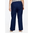 thumbnail image 2 of ellos Women's Plus Size Linen Blend Drawstring Pants - 24, Navy, 2 of 5