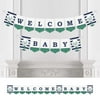Big Dot of Happiness Par-Tee Time - Golf - Baby Shower Bunting Banner - Golf Party Decorations - Welcome Baby