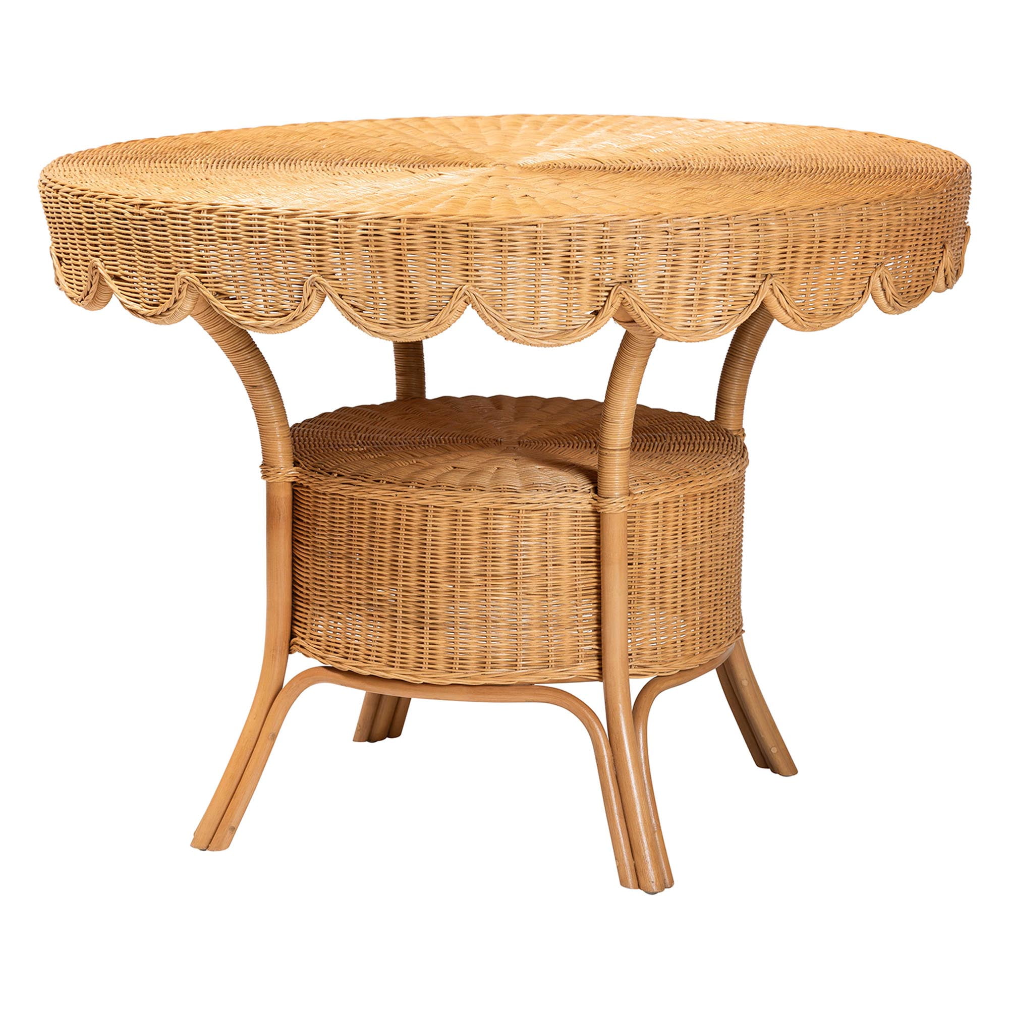 bali & pari Abena Boho Dining Table, Light Honey