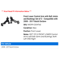 thumbnail image 2 of Front Lower Control Arm with Ball Joints and Bushings Set of 2 - Compatible with 2008 - 2017 Buick Enclave 2009 2010 2011 2012 2013 2014 2015 2016, 2 of 2