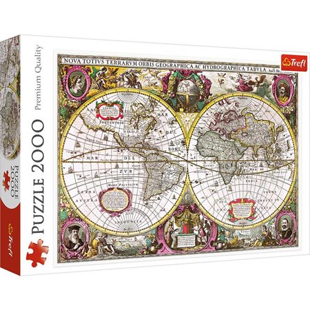 A New Land & Water Map of the Entire Earth, 1630 Jigsaw Puzzle - 2000 Piece