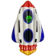 Snowfun Alien Inflatable Rocket Double Seat Snow Tube, for Kids & Adults