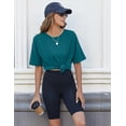 thumbnail image 3 of Zeagoo Summer T Shirts for Women Oversized Crew Neck Tees Short Sleeve Loose Fit Workout Tops, 3 of 4
