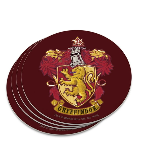 Harry Potter Gryffindor Painted Crest Novelty Coaster Set