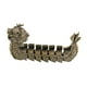 thumbnail image 2 of Adorno de barco dragón de latón Colección artesanal Figura de barco dragón Mascota de té 117 cm x 7 cm, 2 of 9