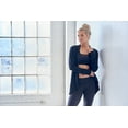 thumbnail image 4 of Expert Brand USA-Made Women's MoCA Cotton Blend Cardigan, Navy, Large, 4 of 9