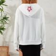 thumbnail image 4 of Liacowi Zip Up Hoodie for Women Oversized Sweatshirt Letter Graphic Print Hoodies Teens Girls Vintage Aesthetic Streetwear, 4 of 7