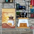 thumbnail image 4 of JUNWELL Vintage Manual Coffee Grinder | Porcelain Hand-Crank Mill for Pour-Over Coffee | Non-Electric Bean Grinding Machine with Wooden Base | Classic Kitchen Accessory for Brew Enthusias, 4 of 6