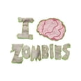 thumbnail image 2 of Personality, Street ! I ❤️ ZOMBIES Brain Pattern, Men's T-Shirt, Street, Fashion, Single Item, 2 of 6