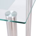 thumbnail image 4 of Modern Rectangular Tempered Glass Top Dining Table Kitchen Dining Room Furniture, 4 of 4