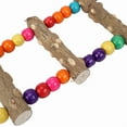 thumbnail image 4 of 3/5/7 Ladder Birds Pet Parrot Ladders Climbing Toy Natural Wood Hanging Colorful Ball Toy for Conures Parakeets Cockatiels D9253, 4 of 9