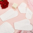 thumbnail image 3 of 20 protectores de pecho absorbentes lavables, reutilizables, de algodón, rectangulares, finos y blancos, 3 of 5