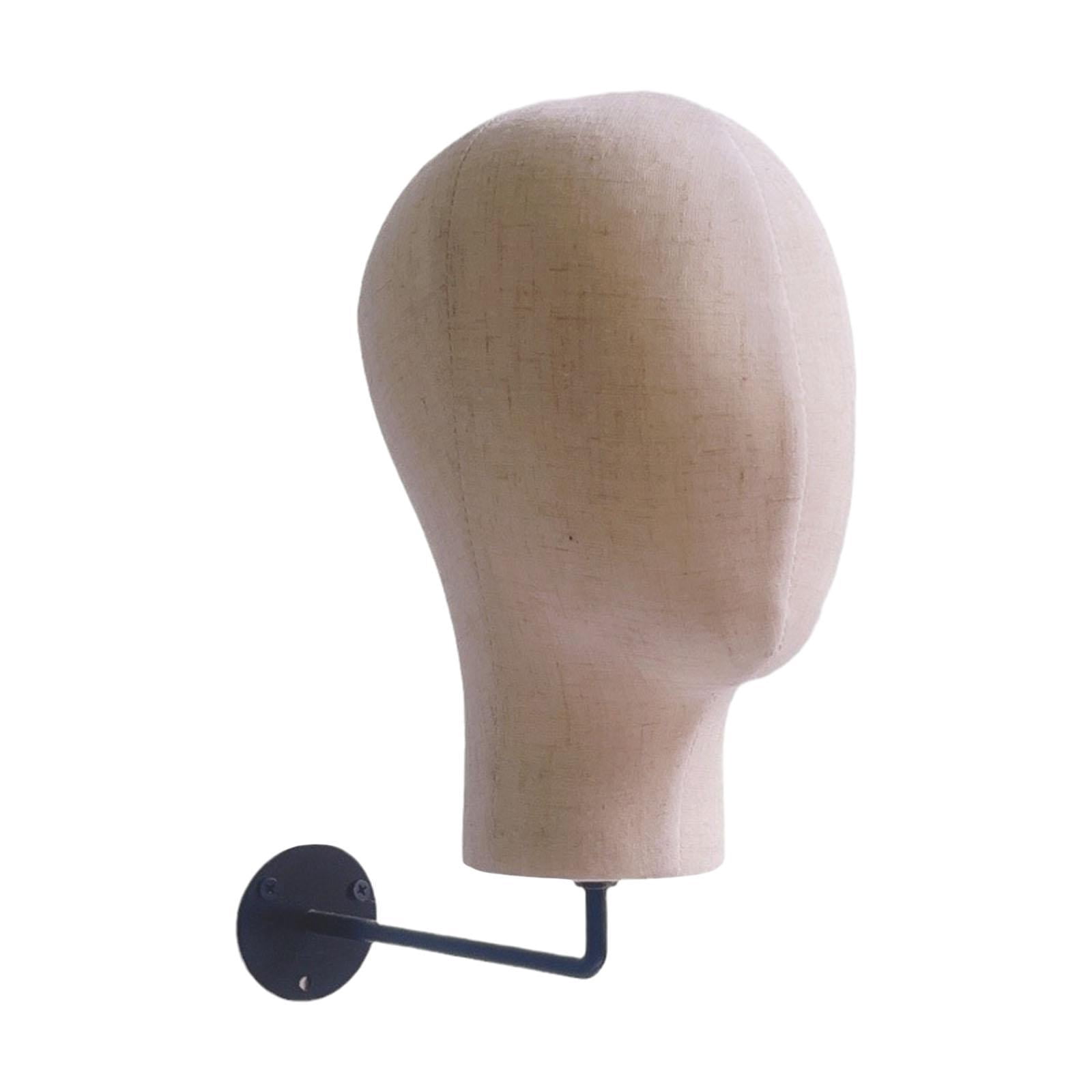 FITYLE Wall Mount Kid Mannequin Head Model Foam and Cloth for Business Use Portable