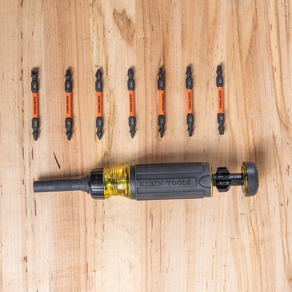Klein Tools 32315HD 15-in-1 Ratcheting Impact-Rated Multi-Bit Torsion Zone
