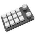 thumbnail image 1 of lionlar Handed Mini 12 Keys Game Keyboard Programmable 2 Knobs USB Premium White, 1 of 8