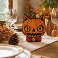 thumbnail image 3 of Vintage Halloween Cat Wooden Block, Primitive Rustic Farmhouse Tabletop Figurine, Tray Desktop Sign, Spooky Wooden Centerpiece Signs for Home Office Halloween Party Decorations(F), 3 of 6
