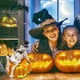 thumbnail image 4 of Luces De Linterna De Calabaza Esqueleto Led Con 3 Pilas De Botón Decoraciones De Resina Linternas De Calabaza Coloridas Para Bar Jardín Sweethay HA037773-00, 4 of 6