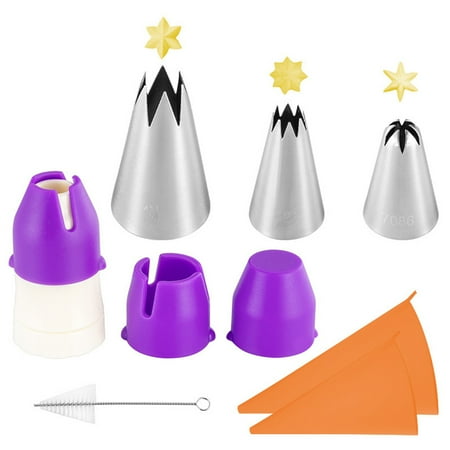 

Cupcake Icing Tips with Pastry Bag for Baking Decorating Cake
