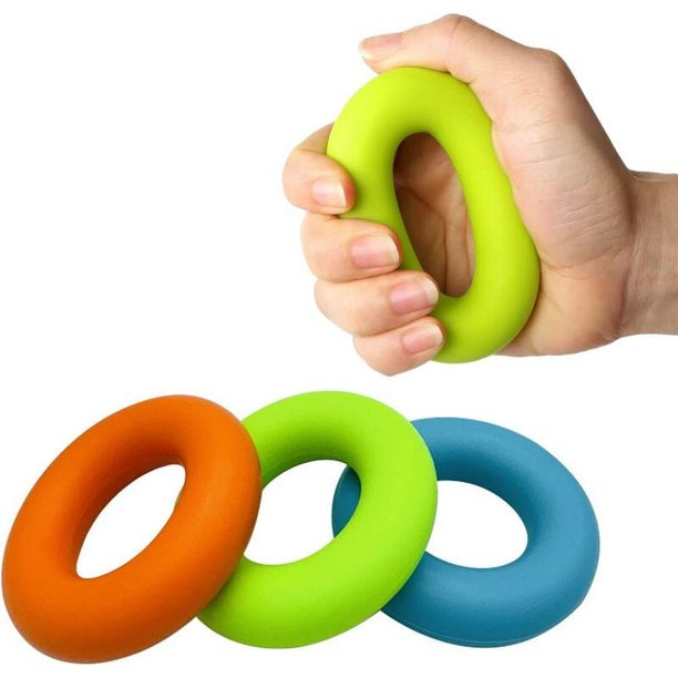 Paquete de 3 bandas de resistencia de extensión de dedo para mejorar el agarre de la mano, entrenador de fuerza para la recuperación de lesiones de escalada de construcción muscular (30 libras, 40 li JAMW Sencillez