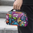 thumbnail image 2 of Graffiti Oxford Cloth Waterproof USB Pouch with Hard Drive Cases, Hard Drive Bag, Charger Storage Organizer, Cable Organizer Clips - 5.9x9.44x3.14 in, 2 of 6