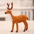 thumbnail image 4 of Spotted Deer Christmas Decorations Simulated Reindeer Figurine Ornaments Cute Holiday Toys for Tree Shelf Mantel Tabletop Winter Scene Village Display Kid Friendly Festive Home Party Room Accents Set, 4 of 4