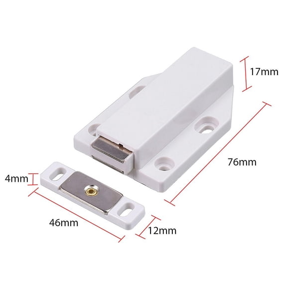 Push To Open Touch Release Door Catch Latch Hinge Cupboard Cabinet Magnetic