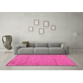 thumbnail image 3 of Ahgly Company Indoor Round Abstract Pink Modern Area Rugs, 8' Round, 3 of 4