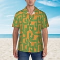thumbnail image 2 of Pofeuu Cactus 2 Print Hawaiian Shirt for Men Sleeves Casual Button Down Summer Beach Dress Shirts T-Shirts,3X-Large, 2 of 7
