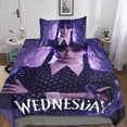 thumbnail image 4 of Wednesday Addams Duvet Cover - Microfiber Bedding Set with Zipper, Wednesday Addams Duvet Cover with Pillowcase Single, 4 of 5