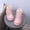 Pink, variant on Girls' Ankle Boots Toggle Lace Plush Collar Faux Leather Platform Winter Boots 7