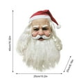thumbnail image 3 of LEFTHIGH Home Santa Claus Head Set Christmas Hat White Beard Grandpa Mask Party Dressing Decorations, 3 of 6