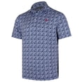 thumbnail image 2 of Men's Navy Los Angeles Angels 4K Tri-Blend Polo, 2 of 3