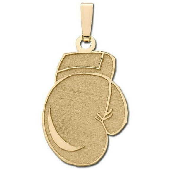 Custom Boxing Glove Pendant - 1/2 inch x 3/4 inch in 14K Yellow Gold