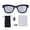 Silver, variant on M Buder AI Translation Glasses with Camera Bluetooth WiFi Translator Glasses Noise Cancellation Color Changing (6.34 inches / 16.1 cm)