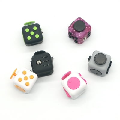 Buy Fidget Cube Stress Anxiety Pressure Relieving Toy Great For Adults And Children Gift Idea Relaxing Toy Stress Reliever Soft Material Starry Purple Online In Japan