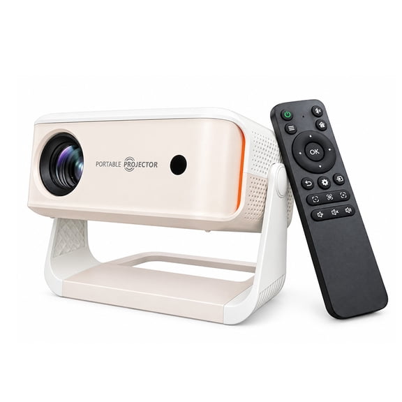 GOLDFERRET AX22 1080P 4K Supported LCD Multimedia Projector, Set Retail Packaging with Remote