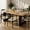 Natural, variant on 71" Long Dining Table for 6-10 People - Farmhouse Kitchen Table with Extra Thick Tabletop & Heavy-Duty Metal Legs, Sturdy Rectangular Table for Dining Room, Conference Room, Office, Grey + Black