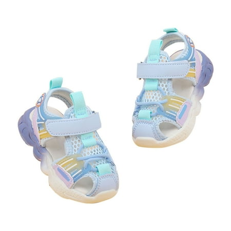 Baby Shoes Girl Formal Toe Sandals Summer Soft Sole Shoes Beach Shoes Boys Sneakers Size 2 Years-2.5 Years