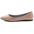 thumbnail image 5 of Ollio Women's Shoes Faux Leather Ballets Comfort Basic Light Flats M1040, 5 of 6