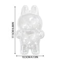 thumbnail image 3 of Étui de Protection pour LABUBU The Monsters Have a Stand, Boîte d'Exposition Accessoires Étui Rigide avec Sangle en Silicone Blanc - Étui Assis, Transparent, 3 of 8