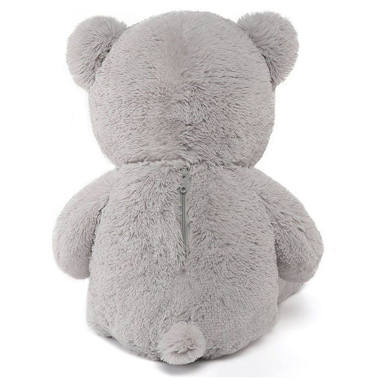 MorisMos Giant Teddy Bear Gray Plush Toy Stuffed Animals for Girlfriend Kids Christmas Valentines Day Birthday (Gray, 47 inches)