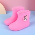 thumbnail image 2 of Otqutp Kids Rain Boots for Boys Girls PVC Cartoon Rubber Rain Non-Slip Shoes Waterproof Baby Easy-On Lightweight Boots, 2 of 4