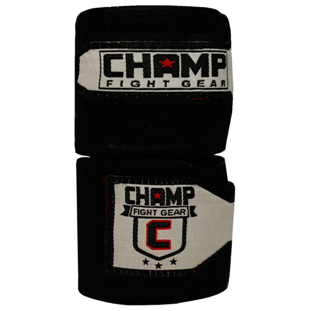 The Champ Fight Gear Semi Elastic Professional 180” Hand Wraps with