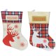 thumbnail image 3 of Calcetines navideños decorativos, bolsas de regalo y colgantes festivos, ideales para adornar en Navidad, elaborados en tela no tejida, tamaño 46.5x26cm, incluye un calcetín por paquete., 3 of 6