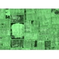 thumbnail image 1 of Ahgly Company Indoor Rectangle Patchwork Emerald Green Transitional Area Rugs, 6' x 9', 1 of 4