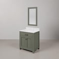thumbnail image 4 of Water Creation Madison 30"W Wood Single Bathroom Vanity in Glacial Green/White, 4 of 7