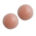 thumbnail image 4 of 4 Pairs Reusable Self Adhesive Silicone Breast Nipple Cover Round Flower Breast Pasties Stickers Boobs Natural Pads, 4 of 10