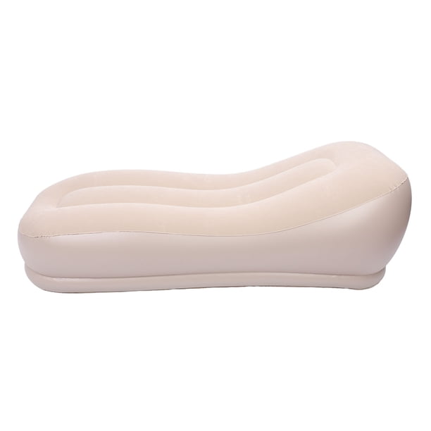 Sofá Autoinflable, Sofá Inflable Portátil Suave De PVC De Tela Flocado Ergonómico Con Batería De 2600MAH Para Tienda De Campaña