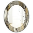 thumbnail image 2 of Designart 'Painted Gold Stone' Miroir Traditionnel - Miroir Mural Ovale ou Rond - 24x36, 2 of 4