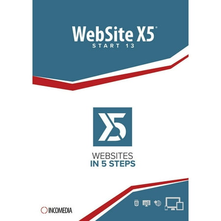 Incomedia WSX5STR13EN Website X5 Start 13 ESD (Digital Code)